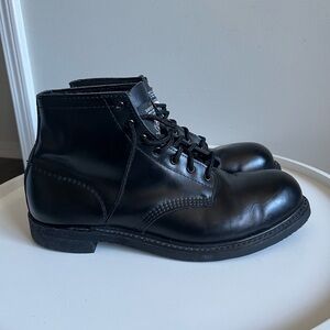 Vintage CAROLINA Safety Toe Boots Men’s 10.5D Black Leather Work Y2K